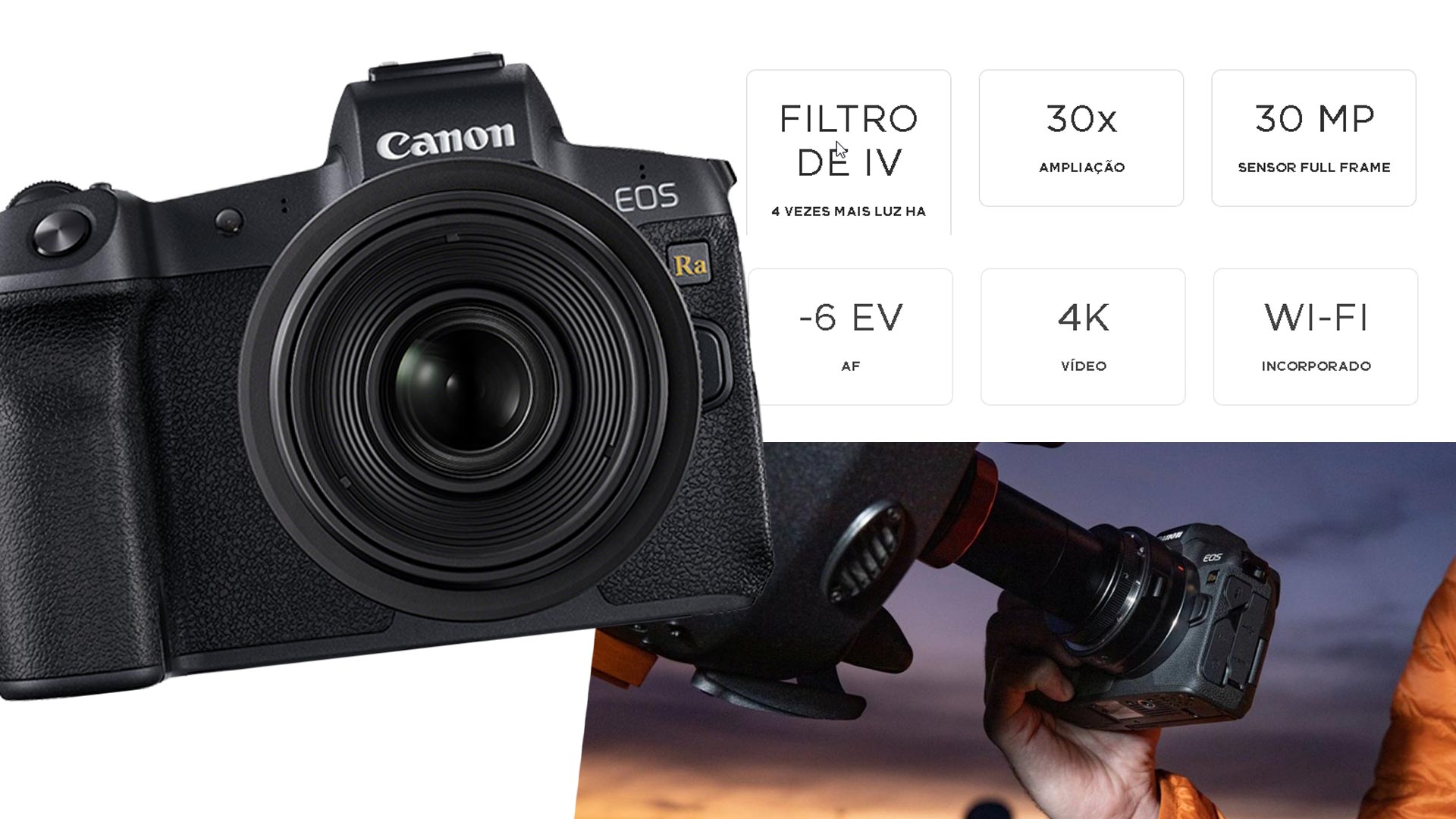 A melhor câmera para astrofotografia da atualidade, a Canon EOS RA