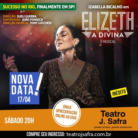 O Musical "Elizeth A Divina" fará apresentação única em São Paulo