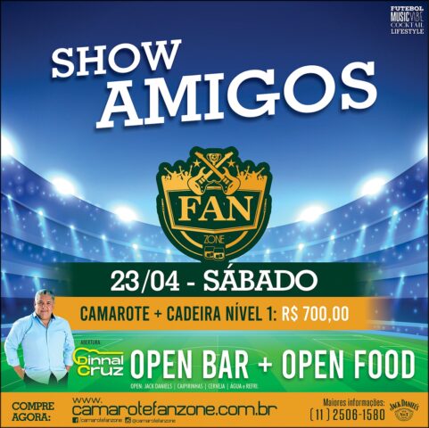 Dinnal Cruz fará abertura do show "Amigos -20 Anos"