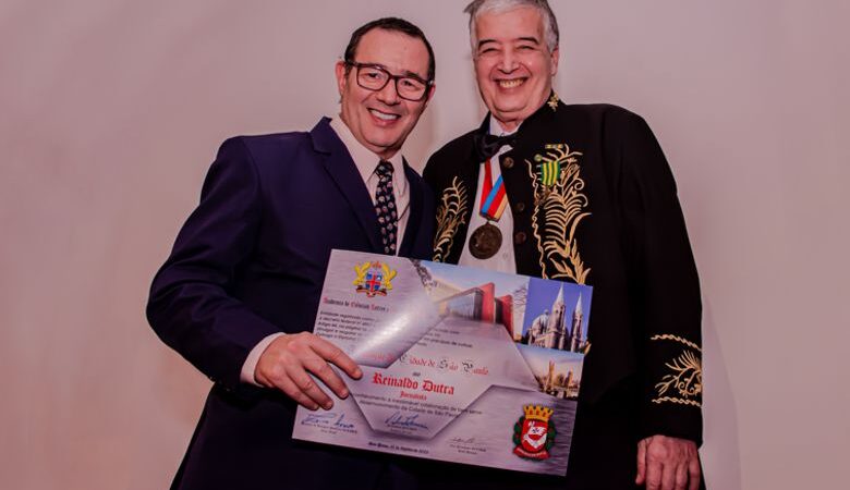 Homenagem da ACLASP Reinaldo Dutra CEO do nosso Portal EgoSP