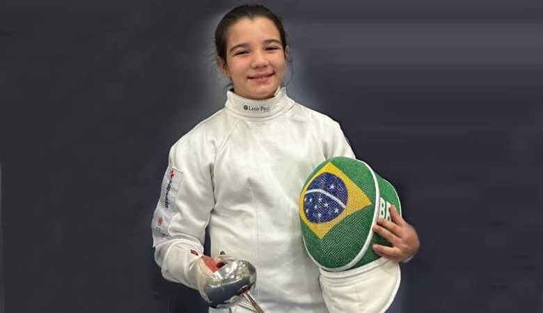 Eduarda Nascimento representa o Brasil no Esgrima