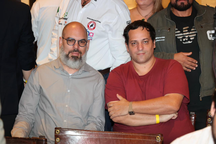 Lucas Bispo e Renato Abate foram cobrir o evento .