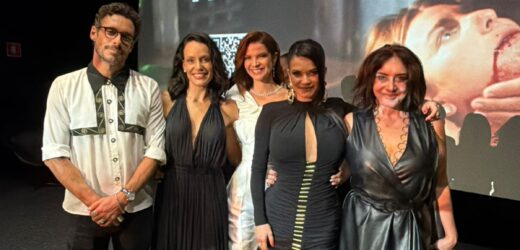 Pré-estreia de “Eu Sou a Lei” reúne Fernanda Arraes e Oscar Magrini
