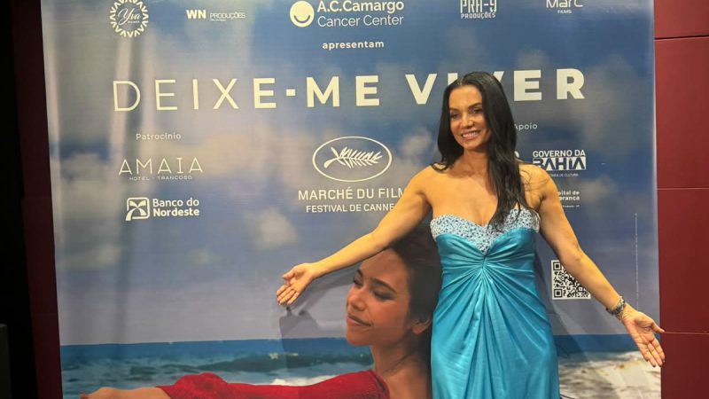 Monica Carvalho e Fernanda Arraes  celebram exibição de Deixe-me Viver em Cannes