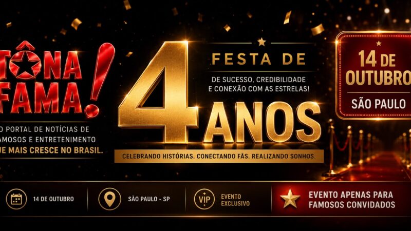 Tô Na Fama! prepara noite histórica em São Paulo para celebrar quatro anos